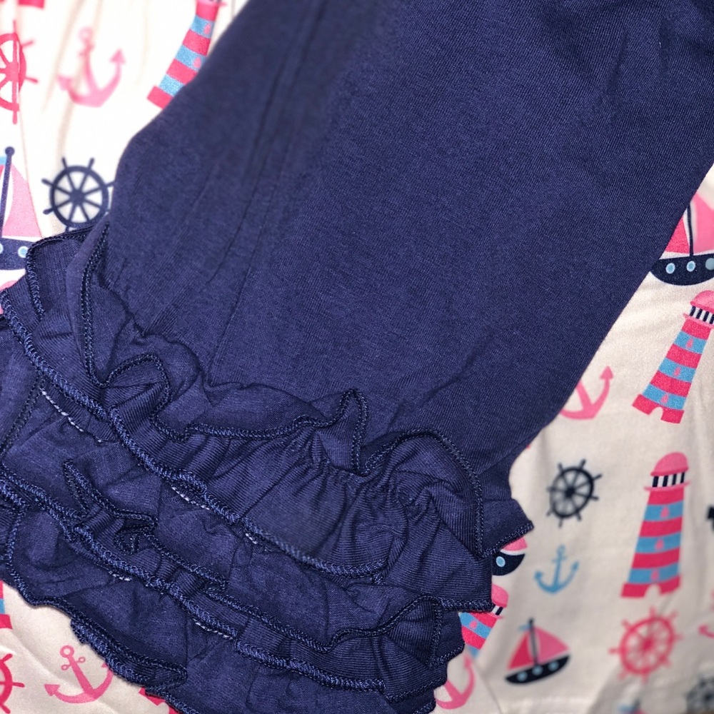 Let’s Set Sail Girls Short Set - Picture 6 of 8